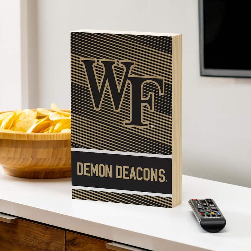 Wake Forest University Wooden Tabletop Mantel Shelf Sign - 8" x 12"