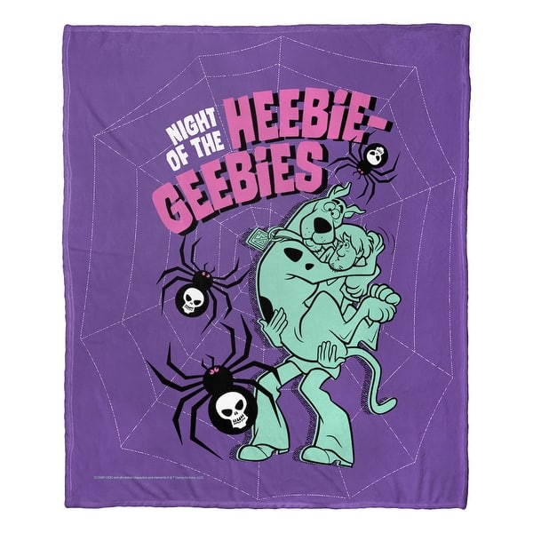 slide 2 of 5, Warner Brothers Scooby-Doo Heebie Geebies Night Silk Touch Throw Blanket