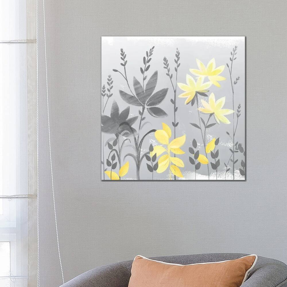 iCanvas "Soft Nature Yellow & Grey II" by Northern Lights Canvas Print