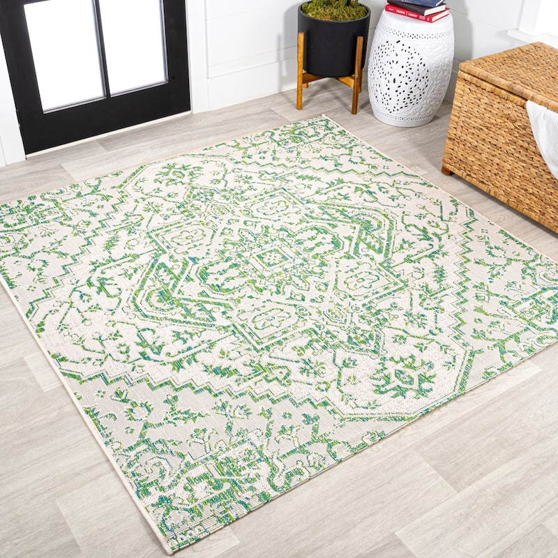 JONATHAN Y Charleston Medallion Indoor/Outdoor Area Rug