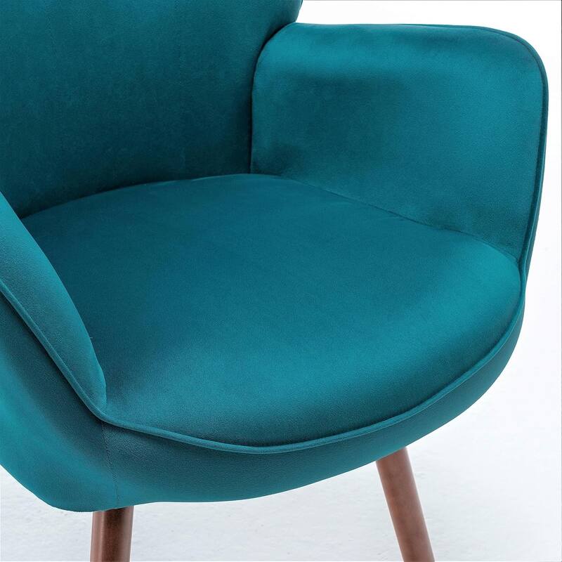 Kreedence 26.38" W Microfiber Accent Chair with Wing Back Design