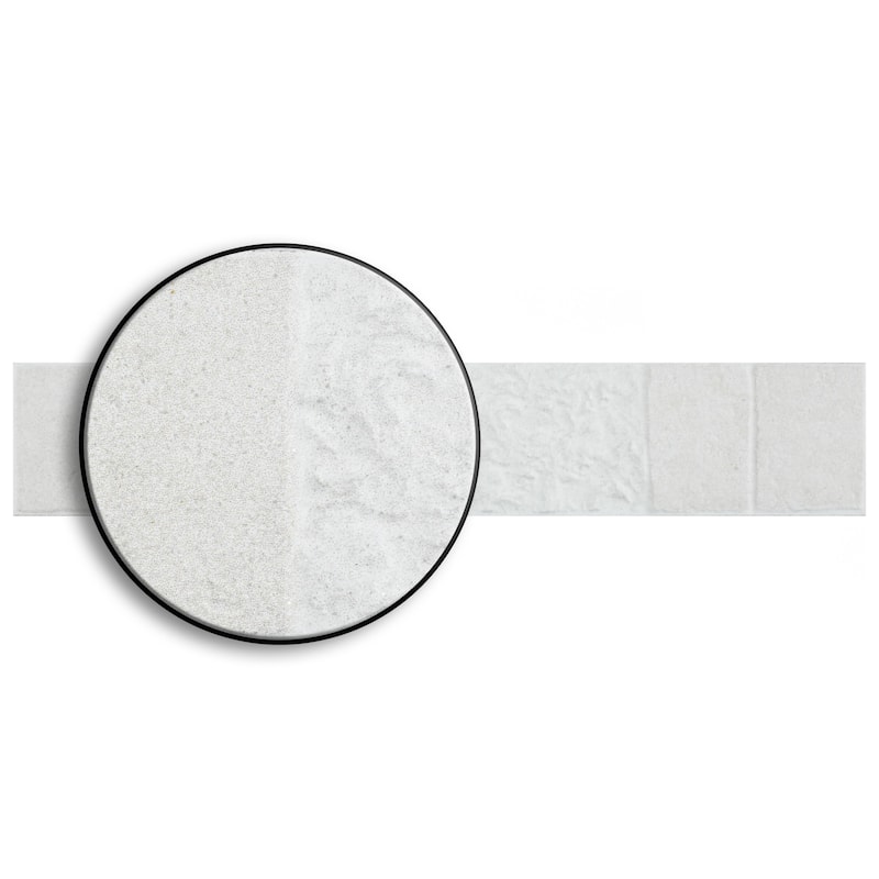 Merola Tile Blend White 3.25" x 17.5" Porcelain Wall Subway Tile