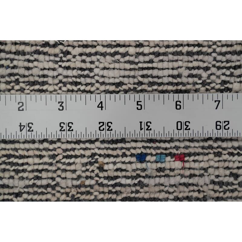Hand Knotted Oriental Viscose Silk Carpet Tribal Animal Pictorial Greys & Charcoal Gabbeh Area Rug - 11' 10'' X 9' 0''