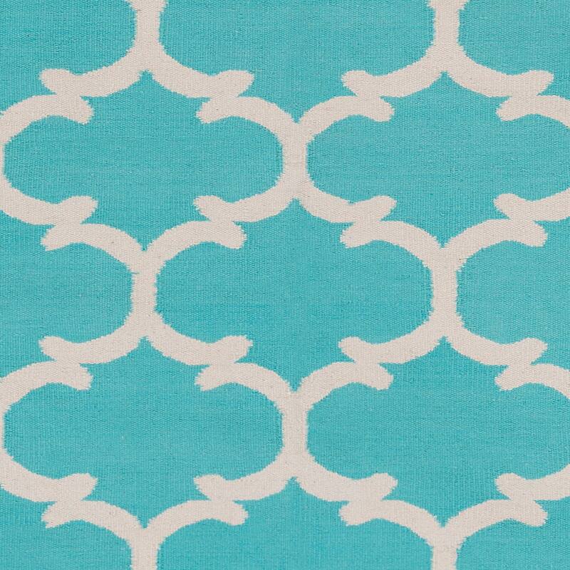 Flatweave Colne Moroccan Trellis Cotton Area Rug