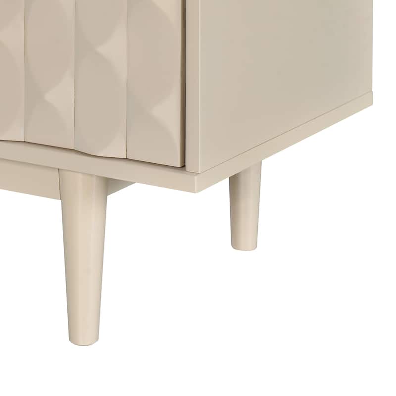 Modern Buffet Sideboard Accent Cabinet with Adjustable Storage Shelves