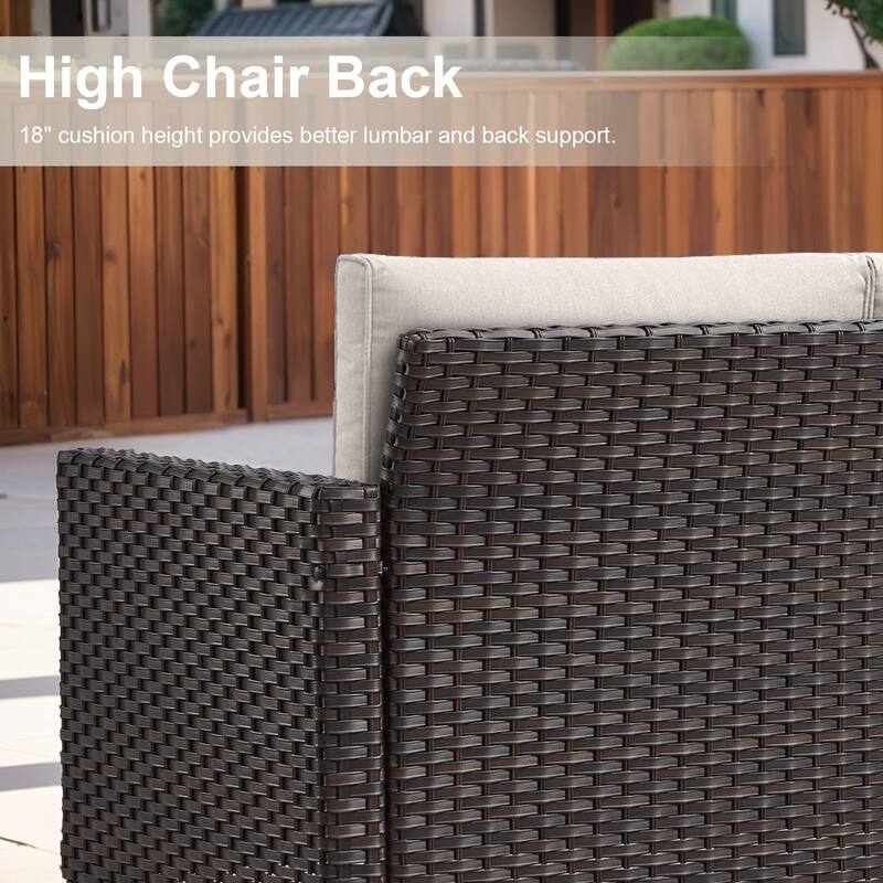 Gymojoy Outdoor Fire Pit Conversation Set, Patio Furniture with Cushions