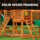 preview thumbnail 10 of 16, Gorilla Playsets Empire Wooden Swing Set with Monkey Bars - Amber