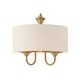 preview thumbnail 1 of 2, Maxim 10012OM Bongo 14" Tall Wall Sconce Natural Aged Brass