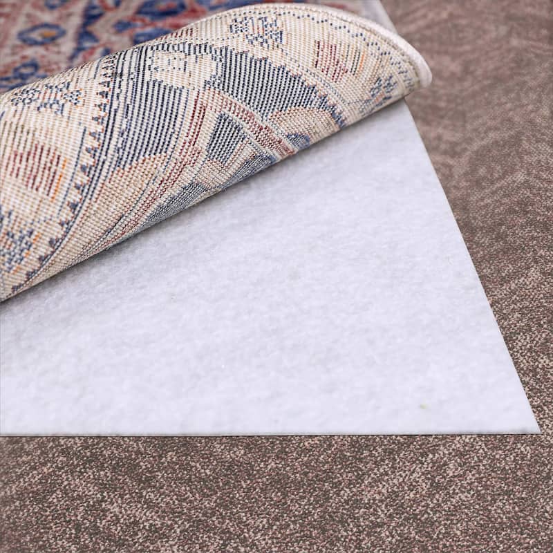 Rug on Carpet Non Slip Rug Pad by Slip-Stop - White - 7' x 10'