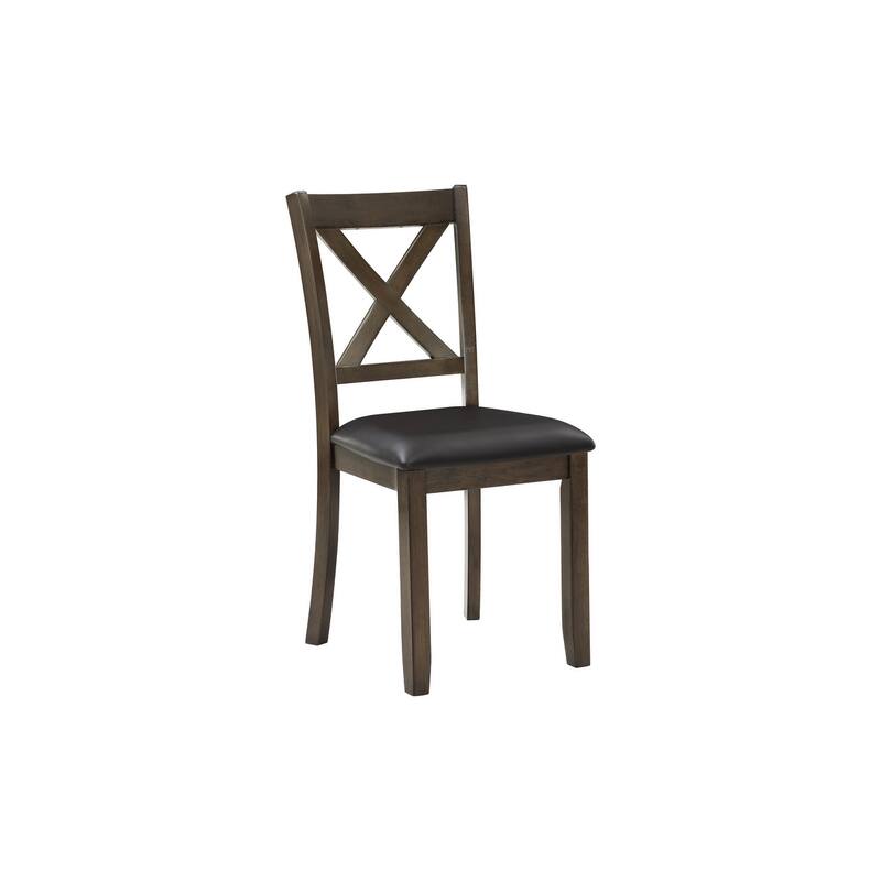 Jonas Brown Faux Leather Square Dining Room Set