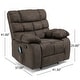 preview thumbnail 16 of 34, Blackshear Indoor Pillow Tufted Massage Recliner by Christopher Knight Home