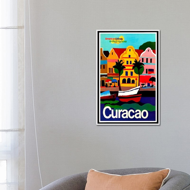 iCanvas "Curacao" by Unknown Artist Framed Canvas Print