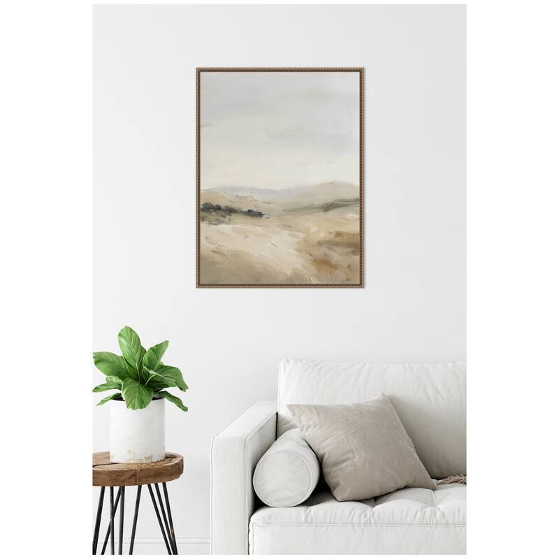Kate and Laurel Fading Fields II by Amy Lighthall Framed Canvas Wall Art Print