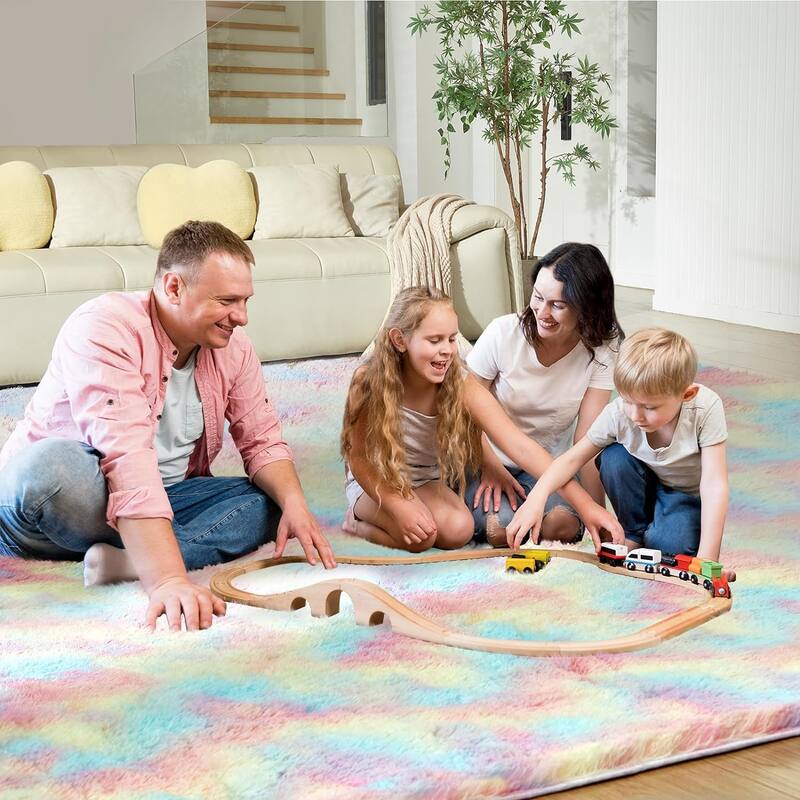 4X6 Fluffy Shag Area Rugs, Super Soft Rugs for Living Room