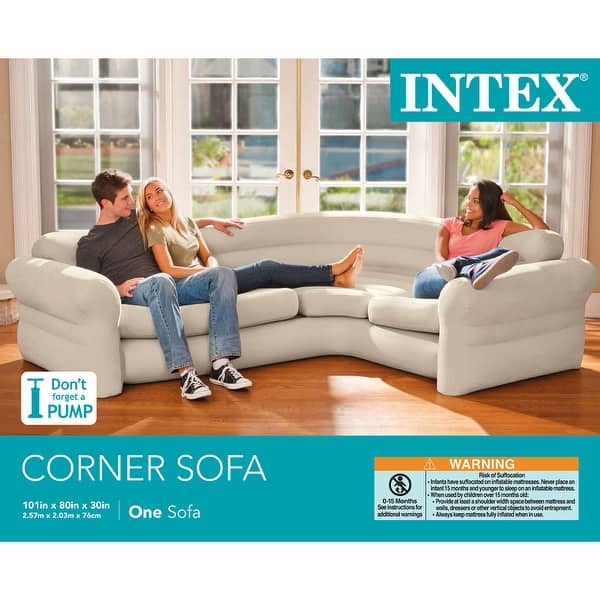 Inflatable Tent Intex Inflatable Corner Sectional Sofa W - Technical View