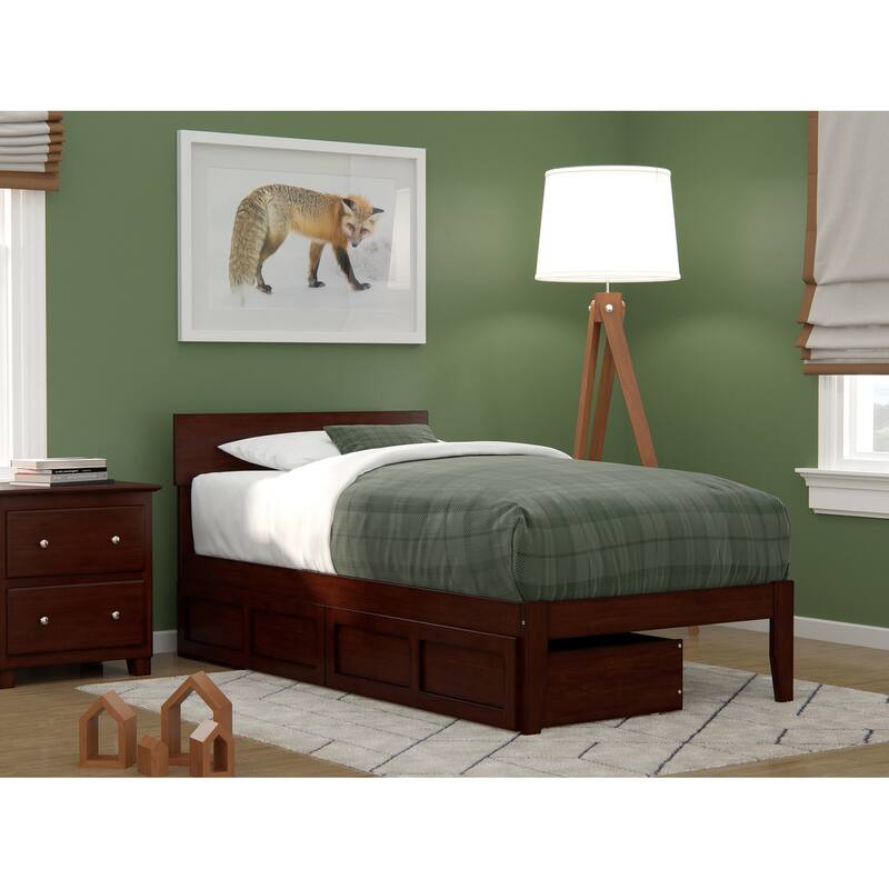 AFI Boston Platform Bed with Storage Drawers