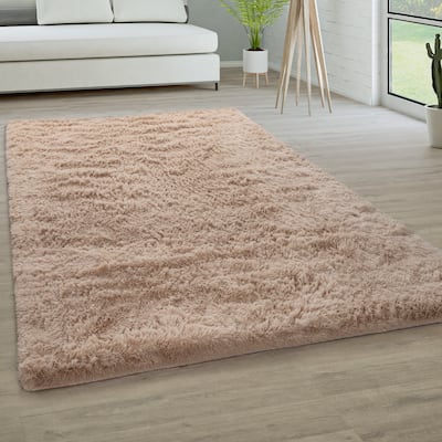 Modern Shag Rug Soft & Fluffy In Solid Colors