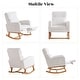 preview thumbnail 50 of 105, HOMYKA Rocking Chair for Nursery with Footrest