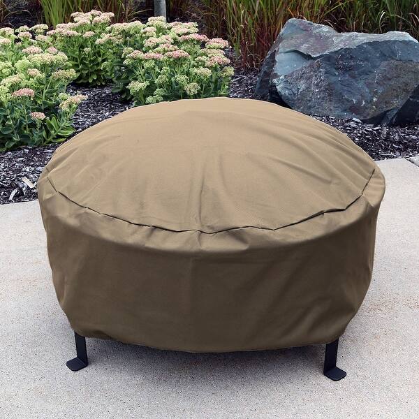 Shop Sunnydaze Durable Round Fire Pit Cover Long Lasting Pvc