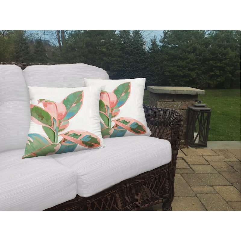 Laural Home Plant Life Outdoor Decorative Pillow