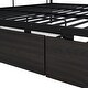 preview thumbnail 9 of 8, Full XL Over Queen Metal Bunk Bed with 2 Drawers,Stylish Metal Frame Bed,Easy Assembly],Black