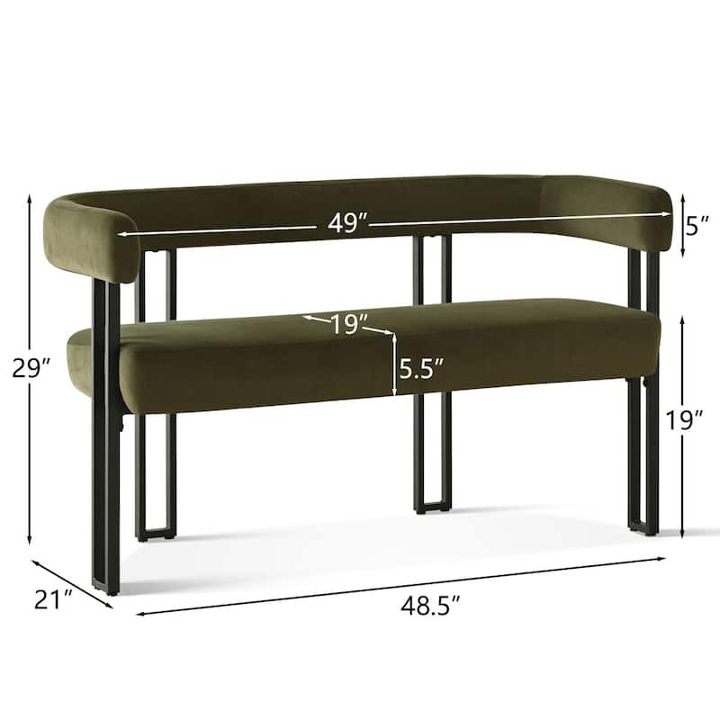 Velvet 48.5" Bench