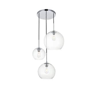 Clear Glass 3-light Pendant