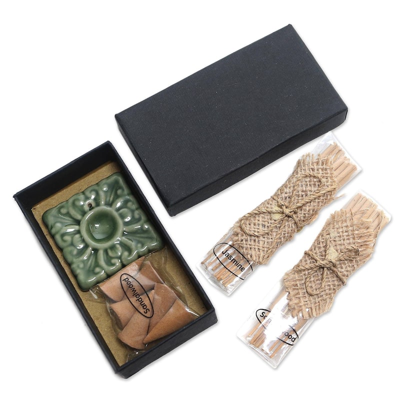 NOVICA Temple Aroma, Boxed incense set