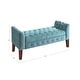 preview thumbnail 15 of 31, Copper Grove ArumVelvet Tufted Storage Bench / Settee