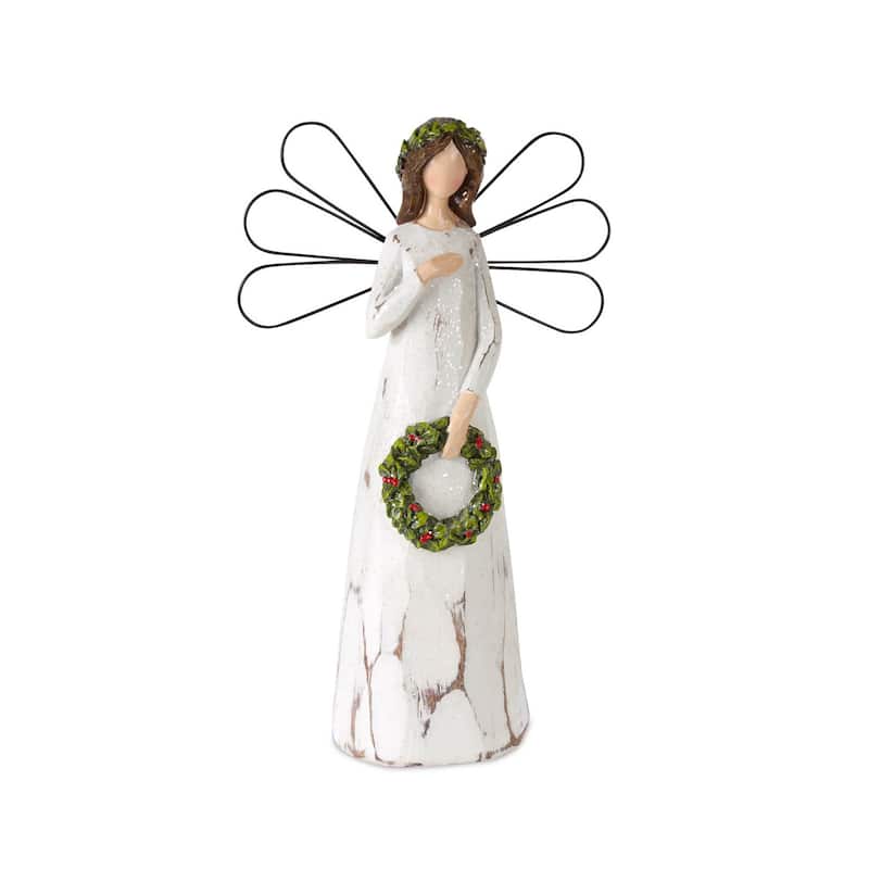Glittered Angel Christmas Figurines - 11.5" - Set of 2