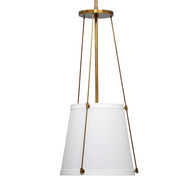 Jamie Young California Metal 1-Light Pendant, Antique Brass