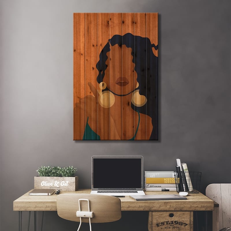 Genesis Print On Wood by Reyna Noriega - Multi-Color