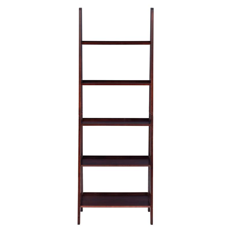 Multi Storage Ladder Bookshelf - 72" - Espresso Brown