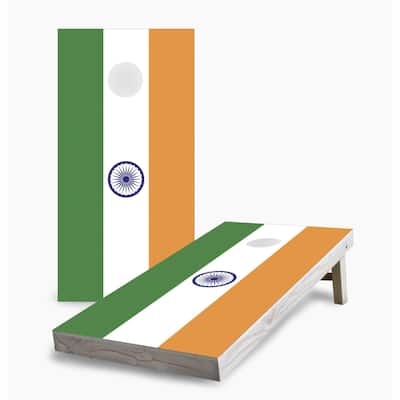 Indian Flag Cornhole Game (Choose Wraps or Boards)