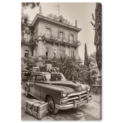 Pack Up the Car Canvas by Art Remedy, Gallery Wrapped