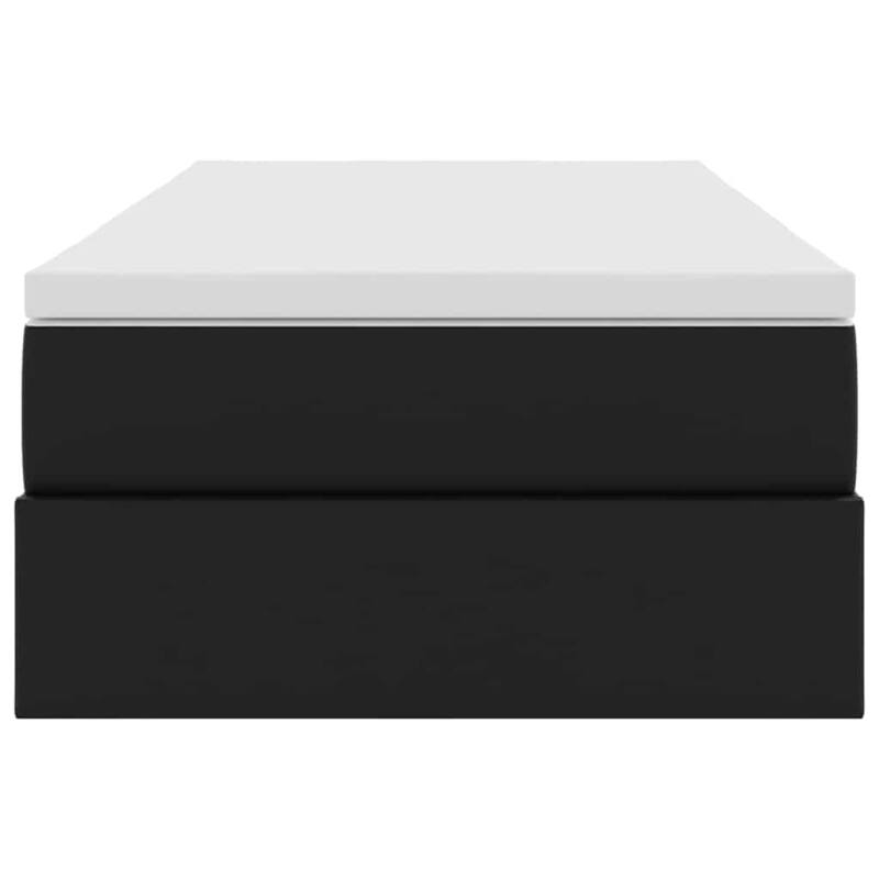 vidaXL Storage Bed with Mattress in Faux Leather