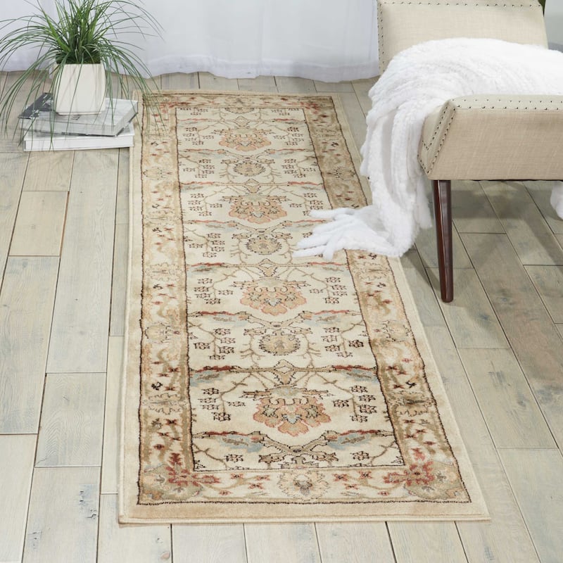 Nourison Walden Traditional Persian Floral Bordered Area Rug