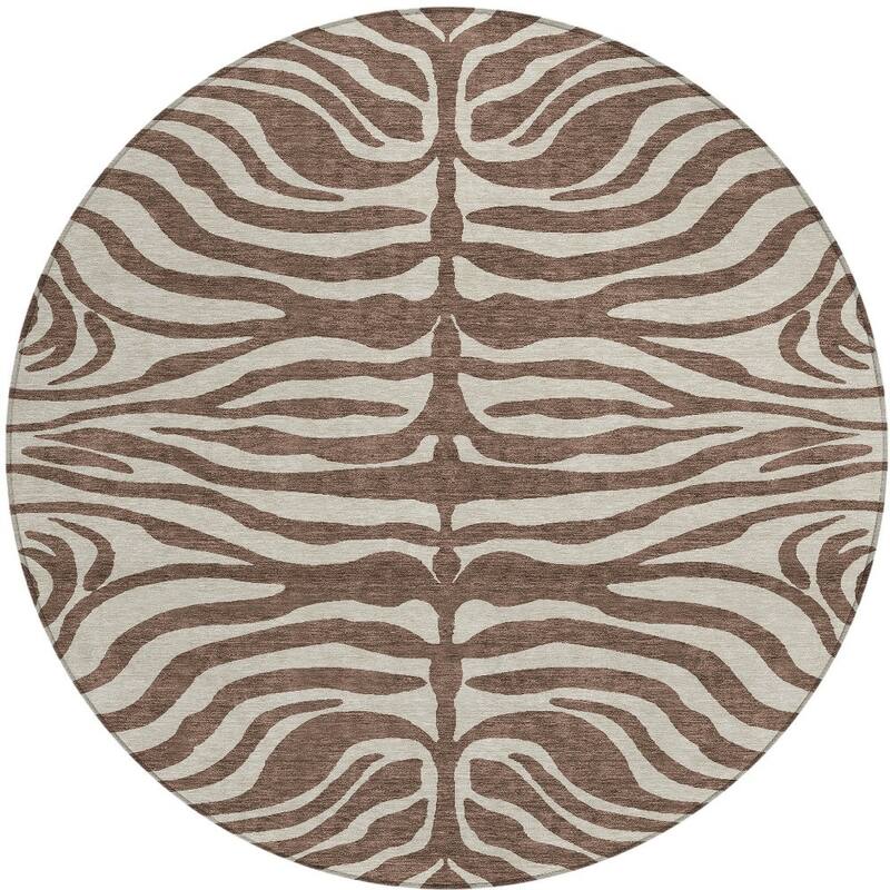 HomeRoots Animal Print Transitional Rectangle Outdoor Rug