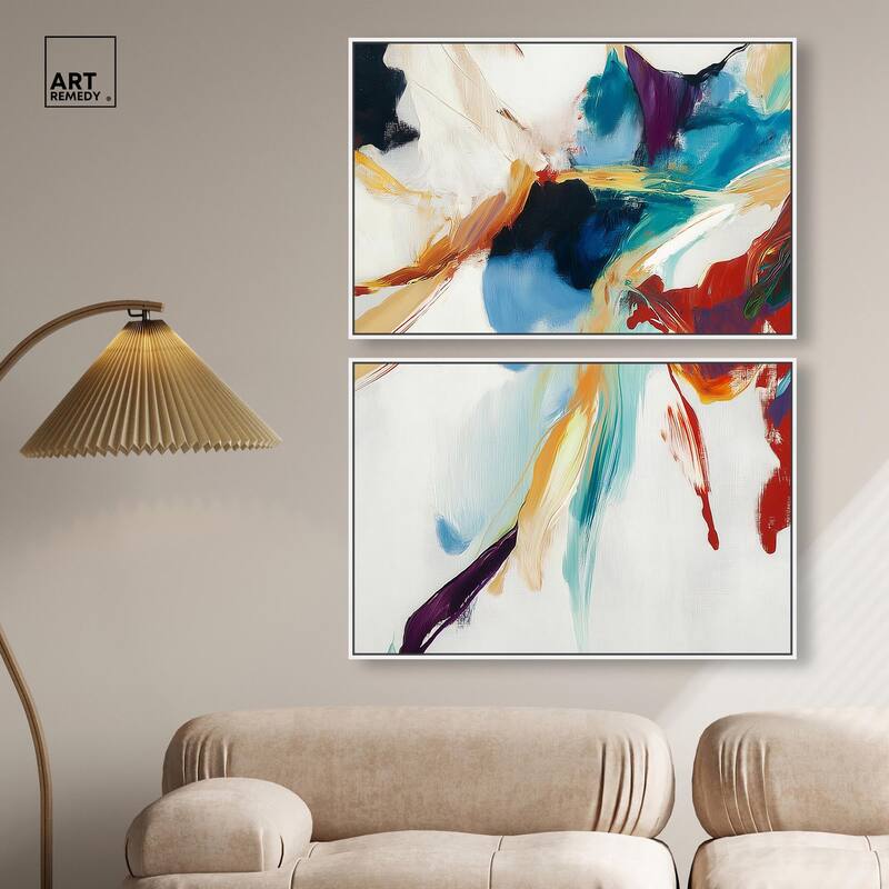 Vibrant Palette II Canvas Set of 2 by Art Remedy