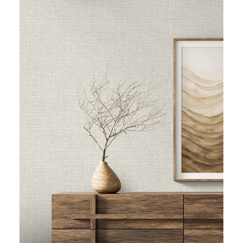 Seabrook Designs Aureline Faux Non-Woven Unpasted Wallpaper