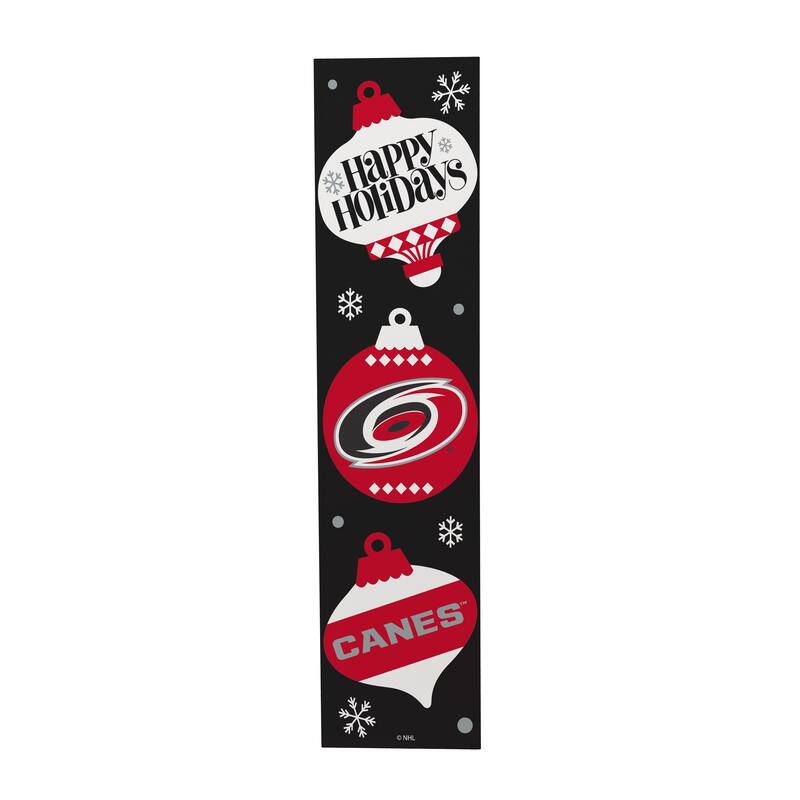 47" Double Sided Seasonal Porch Leaner, Carolina Hurricanes - 47" x 11.25"