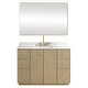 preview thumbnail 37 of 126, Oza Bath Vanity with Quartz Stone Top and Mirror