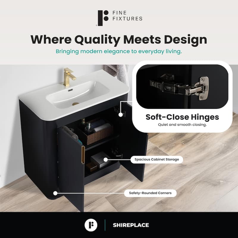 Fine Fixtures Shireplace Bathroom Vanity with Sink