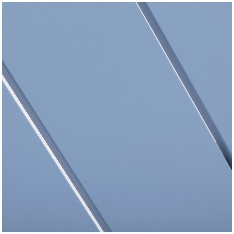 Frond and Form 59 Inch By 35.4 Inch Outdoor Steel Rectangular Dining Table