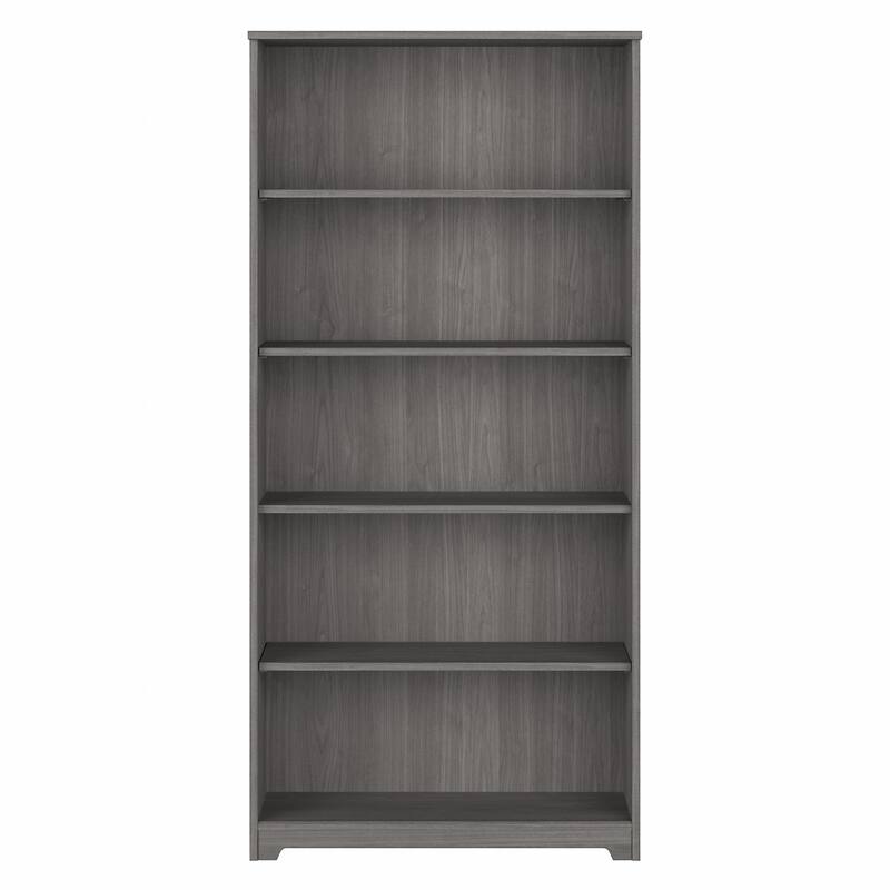 Bush Furniture Cabot Tall 5 Shelf Bookcase with Adjustable Shelves
