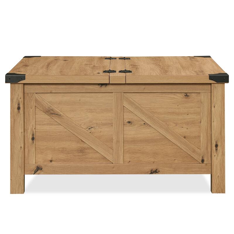 WAMPAT Modern Farmhouse Coffee Table