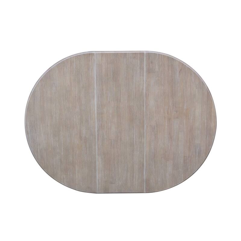 36" Round Top Pedestal Table w/12" Leaf