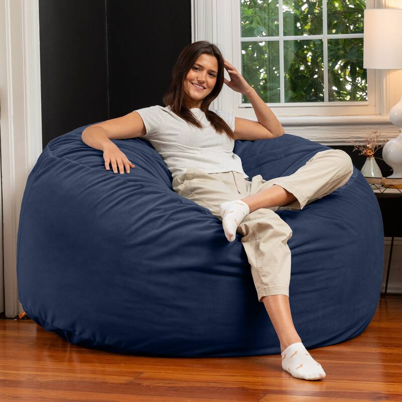 Jaxx Saxx 5 Ft Large Bean Bag - Lush Velvet