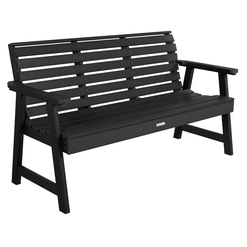 HIGHWOOD Weatherly 5-foot Eco-friendly Synthetic Wood Garden Bench - Black