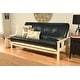 preview thumbnail 34 of 34, Porch & Den Kern Antique Wood Futon Set with Innerspring Mattress Oregon Trail Navy